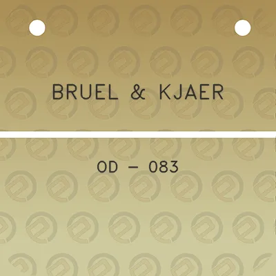 bruel-kjaer-od-083