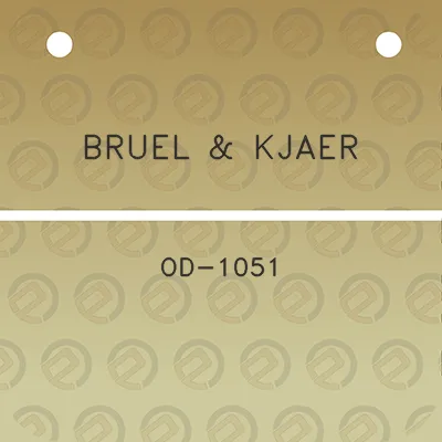 bruel-kjaer-od-1051