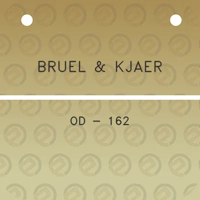 bruel-kjaer-od-162