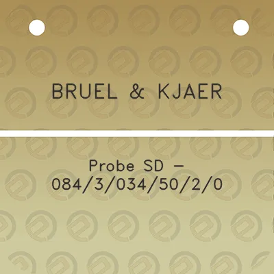 bruel-kjaer-probe-sd-08430345020