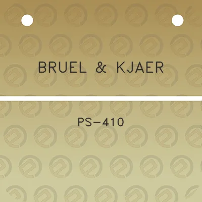 bruel-kjaer-ps-410