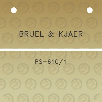 bruel-kjaer-ps-6101