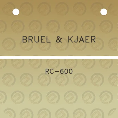 bruel-kjaer-rc-600