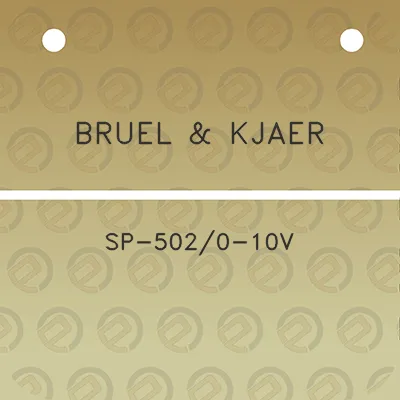 bruel-kjaer-sp-5020-10v