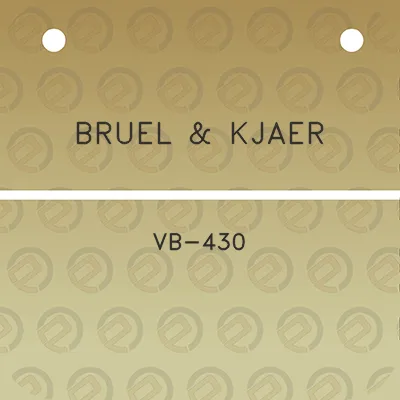 bruel-kjaer-vb-430