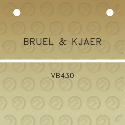 bruel-kjaer-vb430