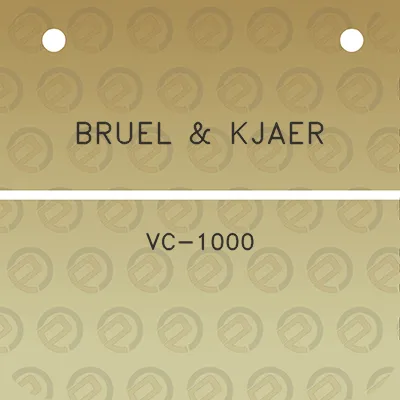 bruel-kjaer-vc-1000