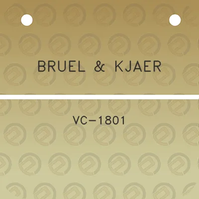 bruel-kjaer-vc-1801