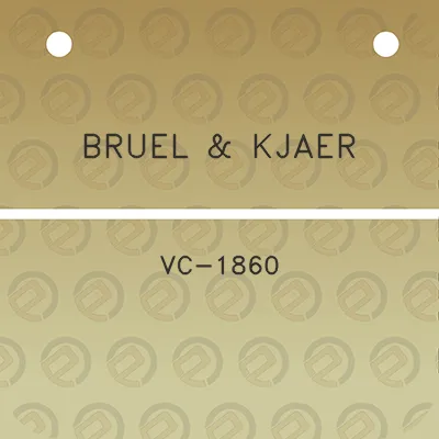 bruel-kjaer-vc-1860