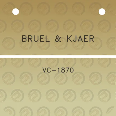 bruel-kjaer-vc-1870