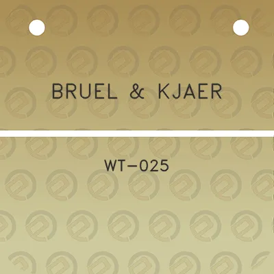 bruel-kjaer-wt-025