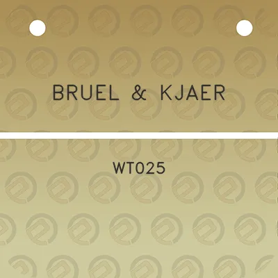 bruel-kjaer-wt025