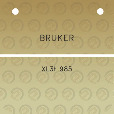 bruker-xl3t-985