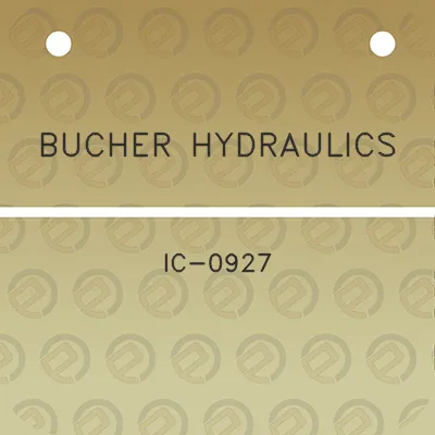 bucher-hydraulics-ic-0927