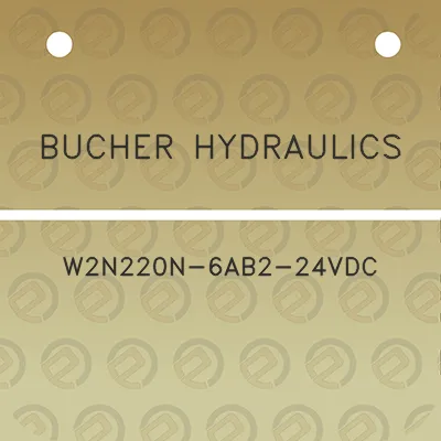 bucher-hydraulics-w2n220n-6ab2-24vdc