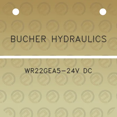 bucher-hydraulics-wr22gea5-24v-dc