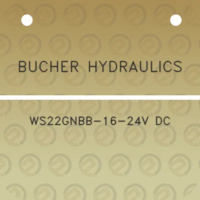 bucher-hydraulics-ws22gnbb-16-24v-dc