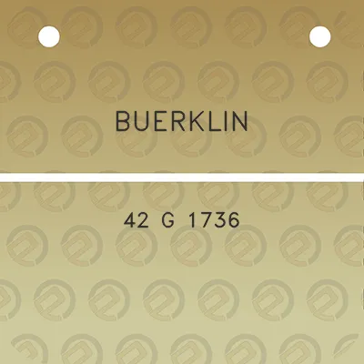 buerklin-42-g-1736