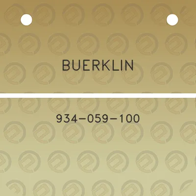 buerklin-934-059-100