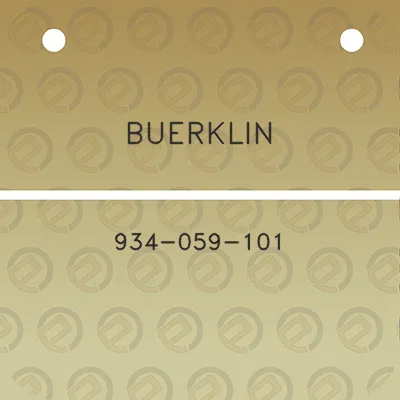 buerklin-934-059-101