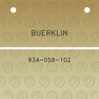 buerklin-934-059-102