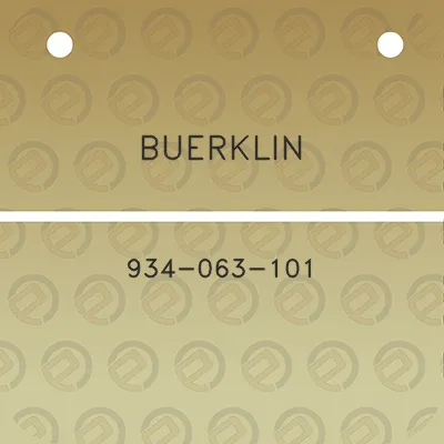 buerklin-934-063-101