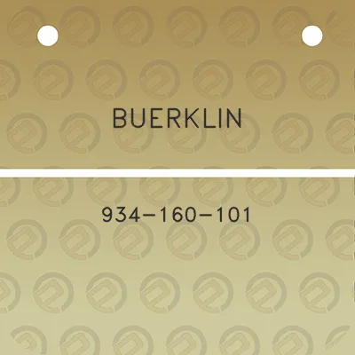 buerklin-934-160-101