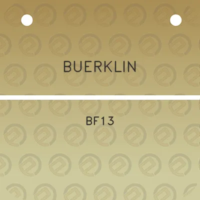 buerklin-bf13