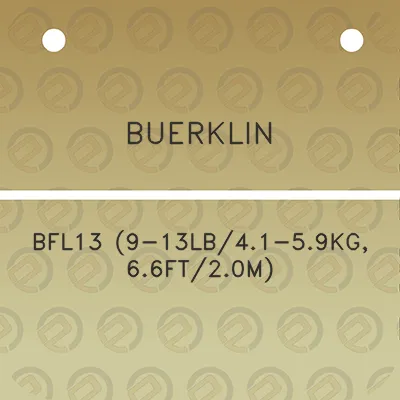 buerklin-bfl13-9-13lb41-59kg-66ft20m