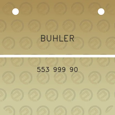 buhler-553-999-90