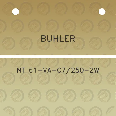 buhler-nt-61-va-c7250-2w