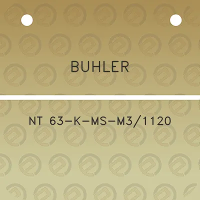 buhler-nt-63-k-ms-m31120