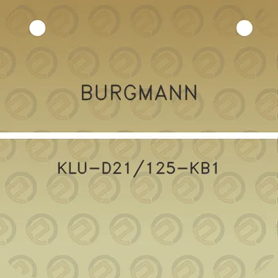 burgmann-klu-d21125-kb1