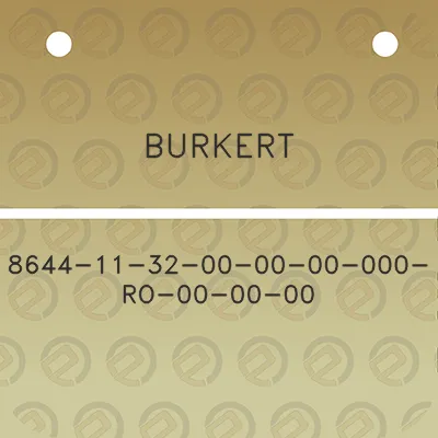 burkert-8644-11-32-00-00-00-000-ro-00-00-00