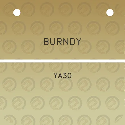 burndy-ya30