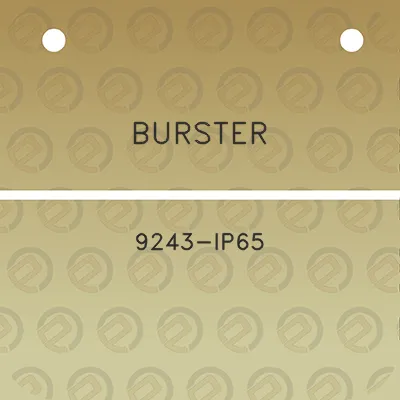 burster-9243-ip65