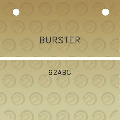 burster-92abg