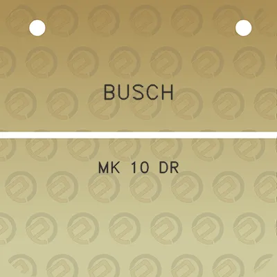 busch-mk-10-dr