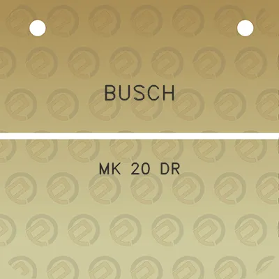 busch-mk-20-dr