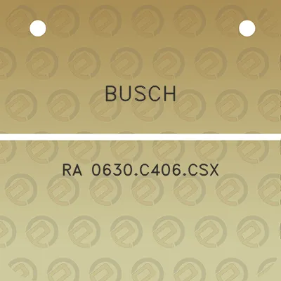 busch-ra-0630c406csx