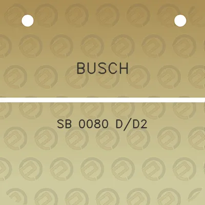 busch-sb-0080-dd2