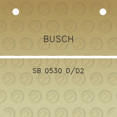 busch-sb-0530-dd2