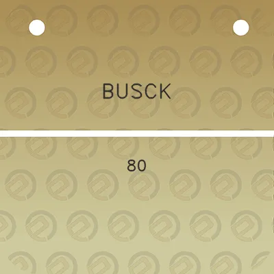 busck-80