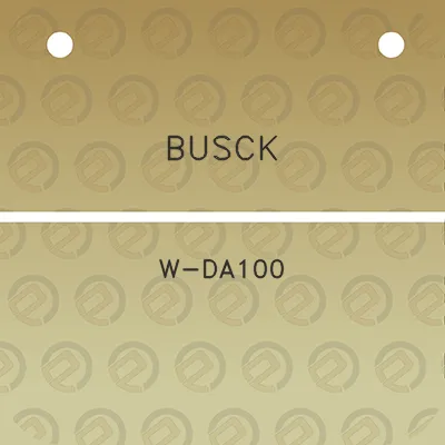 busck-w-da100