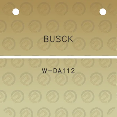 busck-w-da112