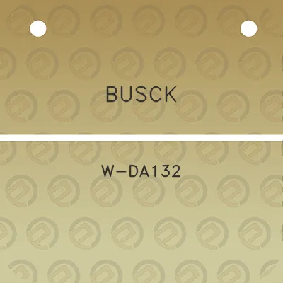 busck-w-da132