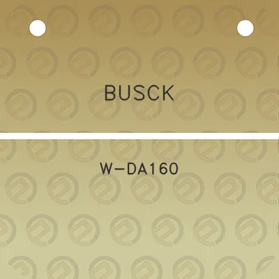 busck-w-da160