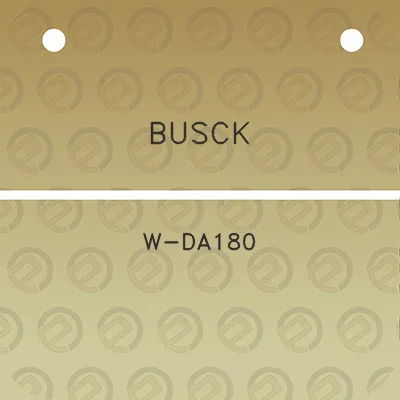 busck-w-da180