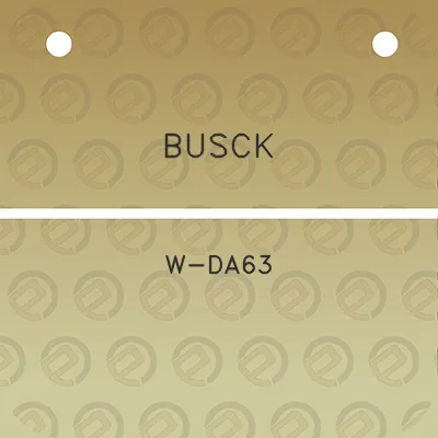 busck-w-da63