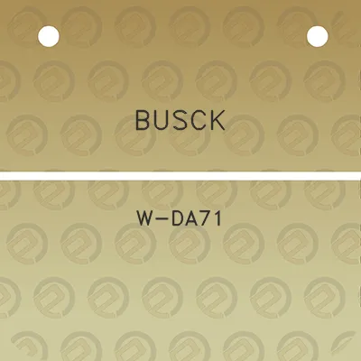 busck-w-da71